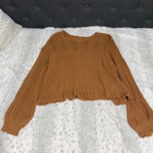 Brown American eagle sweater